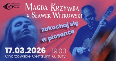 Plakat wydarzenia:   Koncert  Magda Krzywda  Sławek Witkowski 